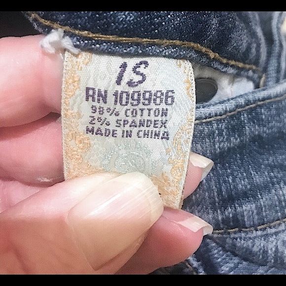 🔥EUC AMERICAN RAG PREMIUM DISTRESSED DENIM VERY CUTE BOOT CUT SEXY FIT WORN 1X - Picture 14 of 16